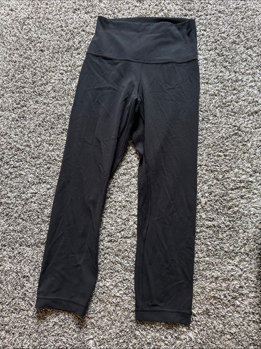 lululemon athletica Black High-Waist Cropped Leggings